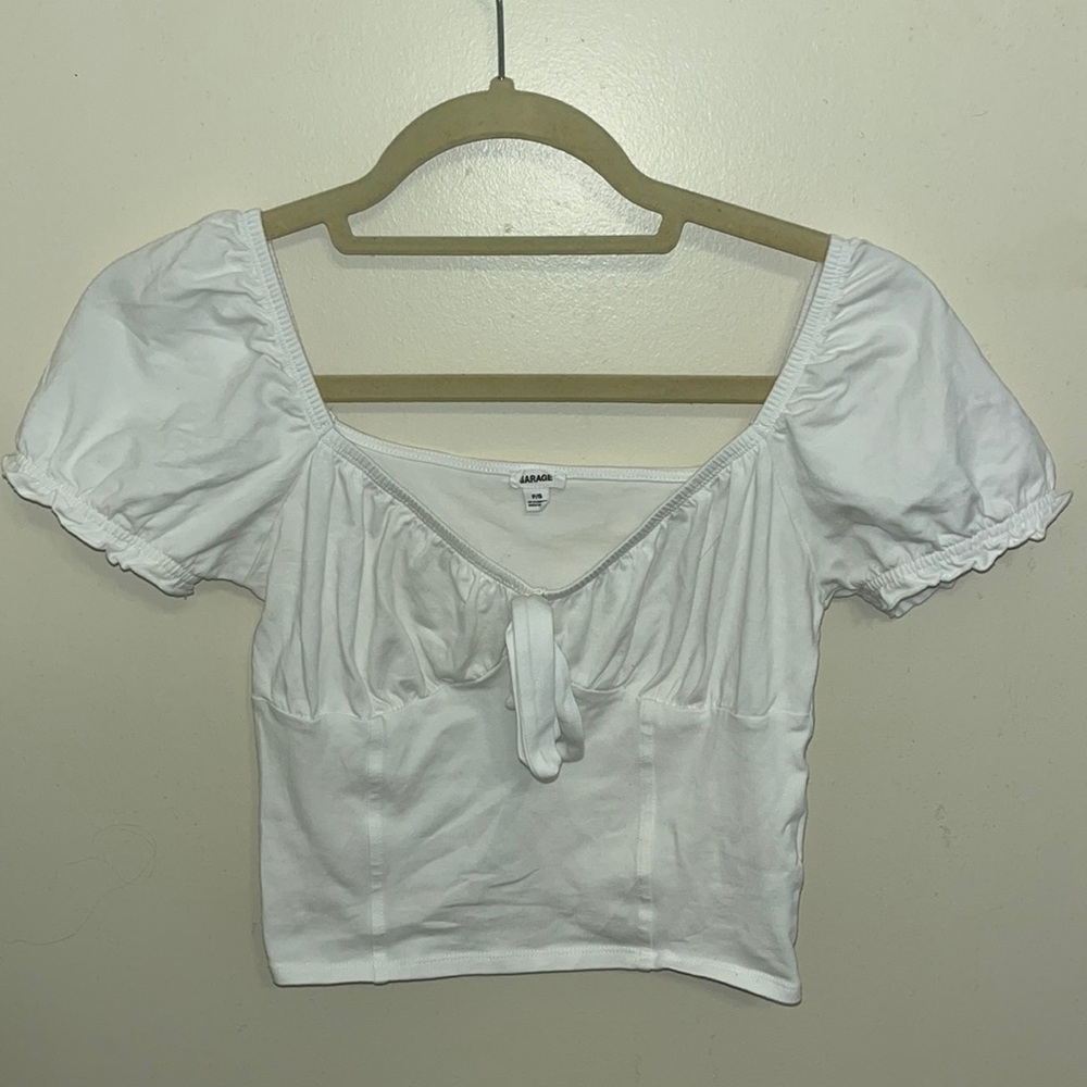 White crop top